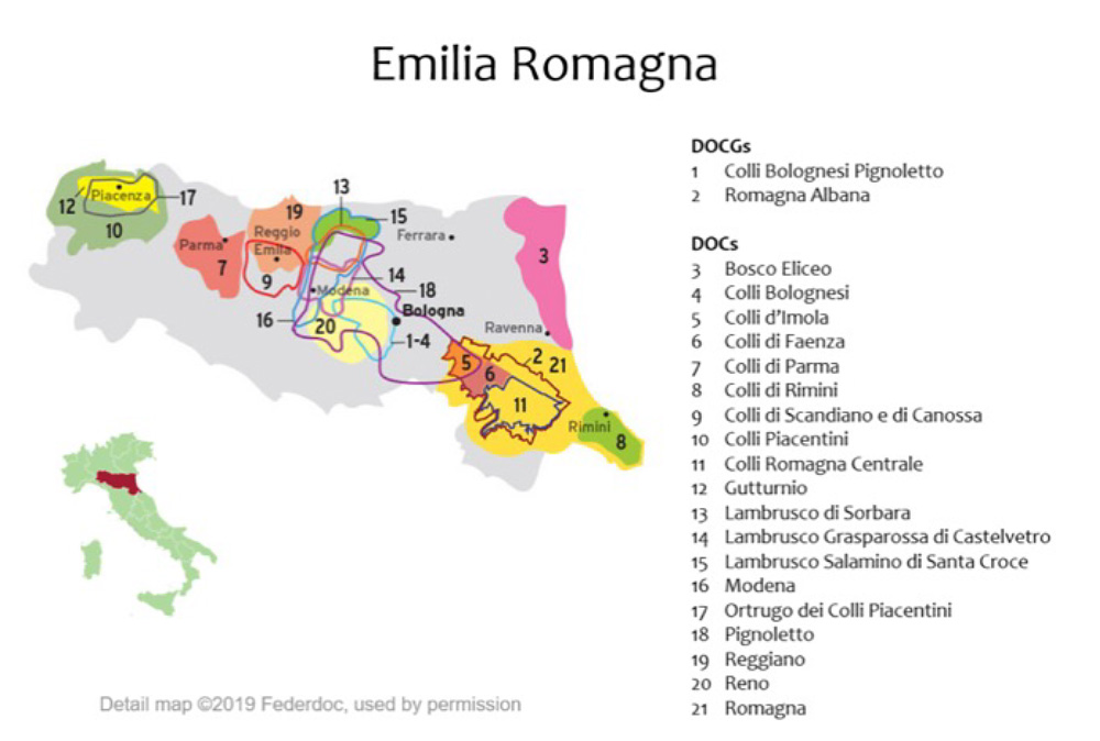 emilia romagna map - Emilia Romagna