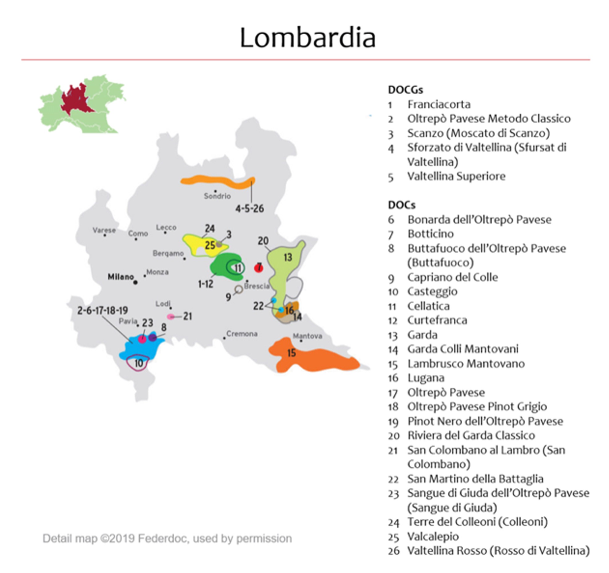 lombardia map - Lombardia